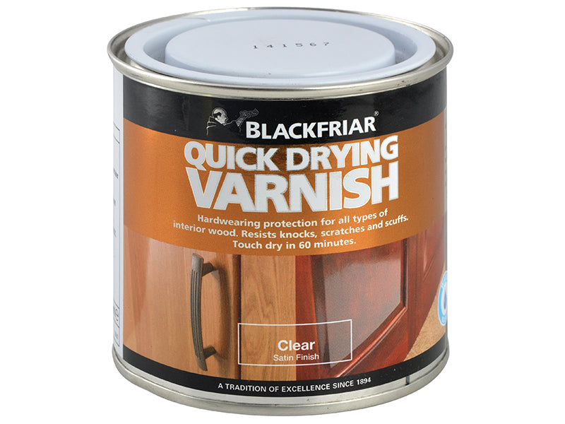 Blackfriar Quick Drying Duratough Interior Varnish Clear Satin 500ml – – Now available at MTN Shop UK. - imagen 2