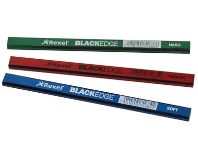 Blackedge Carpenter's Pencils - Assorted (Card 12) – – Now available at MTN Shop UK.