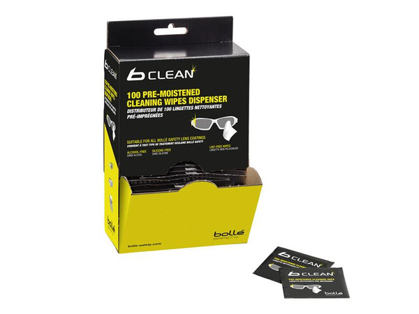 Bolle Safety B100 b Clean Cleaning Tissues Dispenser (Pack 100) – – Now available at MTN Shop UK.