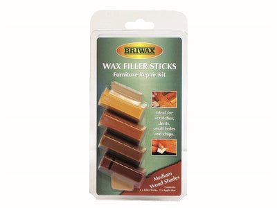 Briwax Wax Filler Sticks Medium Wood Shades (Pack 4) – – Now available at MTN Shop UK.