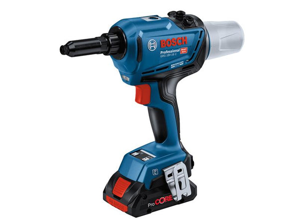 Bosch GRG 18V-16 C Rivet Gun 18V 2 x 2.0Ah Li-ion – – Now available at MTN Shop UK.