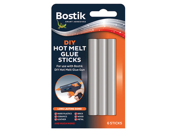 Bostik DIY Hot Melt Glue Sticks (Pack 6) – – Now available at MTN Shop UK.