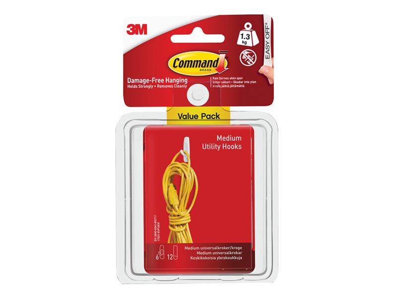 Command™ Medium Utility Hooks Value Pack (Pack 6) – – Now available at MTN Shop UK. - imagen 2