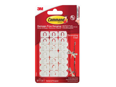 Command™ White Decorating Clips (Pack 20) – – Now available at MTN Shop UK.