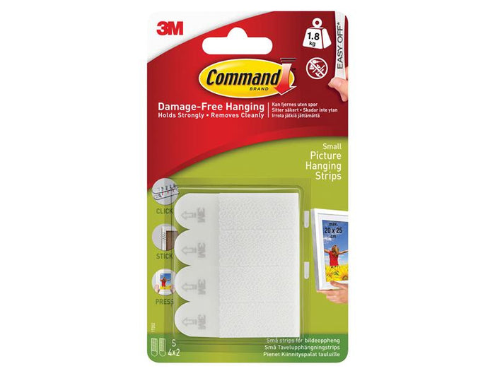 Command™ Picture Hanging Strips, Small (Pack 4)