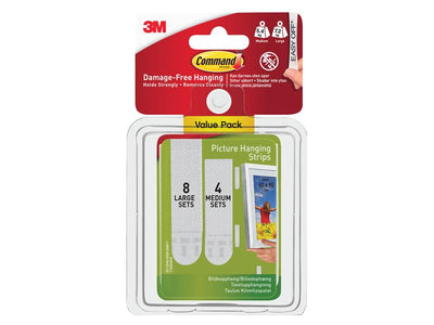 Command™ Picture Hanging Strips Set, Medium & Large (Pack 12) – – Now available at MTN Shop UK.