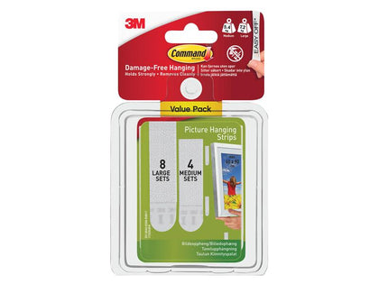 Command™ Picture Hanging Strips Set, Medium & Large (Pack 12) – – Now available at MTN Shop UK.