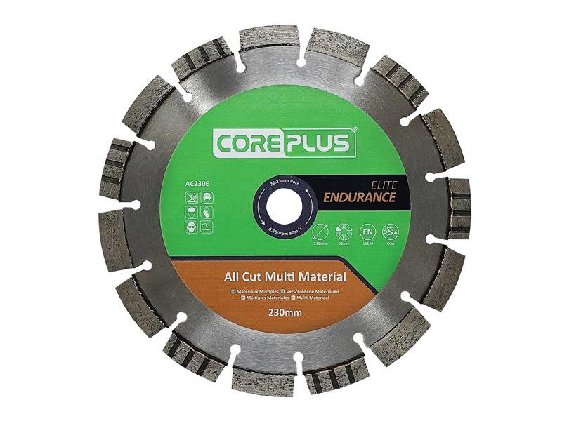 CorePlus AC230E Elite All Cut Multi-Material Diamond Blade 230mm – – Now available at MTN Shop UK.