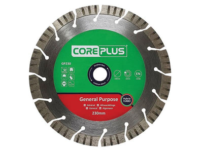 CorePlus GP230 General-Purpose Hybrid Turbo Diamond Blade 230mm – – Now available at MTN Shop UK.