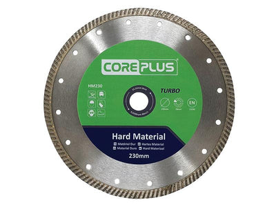 CorePlus HM230 Hard Material Turbo Diamond Blade 230mm – – Now available at MTN Shop UK.