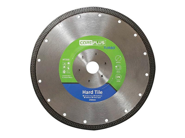 CorePlus HT250 Hard Tile Turbo Diamond Blade 250mm – – Now available at MTN Shop UK.