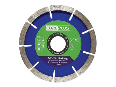 CorePlus MR115 Mortar Raking Diamond Blade 115mm – – Now available at MTN Shop UK.