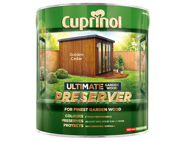 Cuprinol Ultimate Garden Wood Preserver Golden Cedar 4 litre – – Now available at MTN Shop UK.