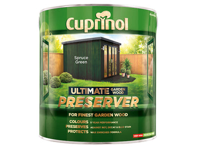 Cuprinol Ultimate Garden Wood Preserver Spruce Green 4 litre – – Now available at MTN Shop UK.