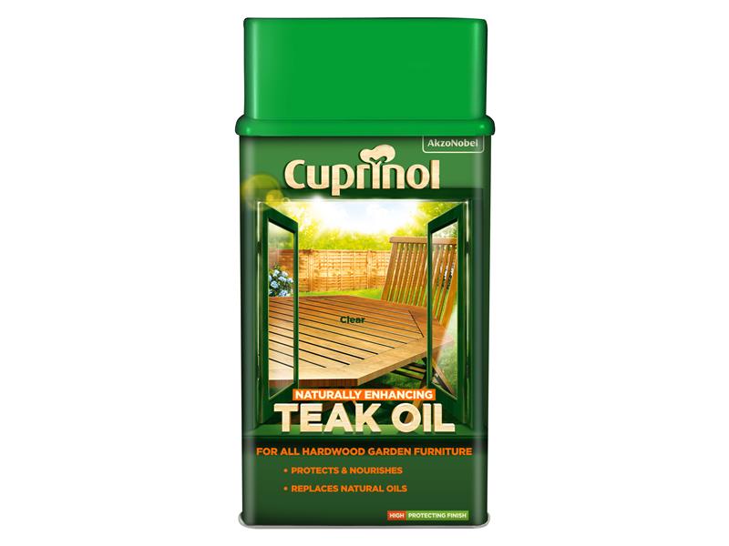 Cuprinol Naturally Enhancing Teak Oil Clear 1 litre – – Now available at MTN Shop UK. - imagen 2