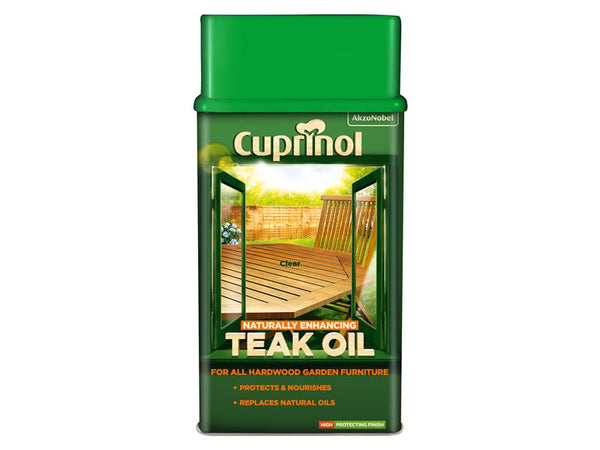 Cuprinol Naturally Enhancing Teak Oil Clear 1 litre – – Now available at MTN Shop UK.