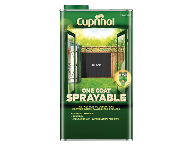 Cuprinol One Coat Sprayable Fence Treatment Black 5 litre – – Now available at MTN Shop UK. - imagen 2
