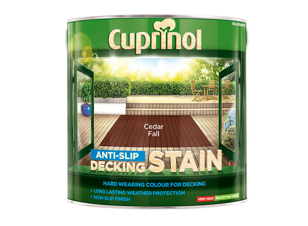 Cuprinol Anti-Slip Decking Stain Cedar Fall 2.5 litre – – Now available at MTN Shop UK.