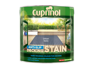 Cuprinol Anti-Slip Decking Stain Urban Slate 2.5 litre – – Now available at MTN Shop UK.
