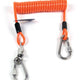 Stronghold Coiled Tether Cord with Carabiners