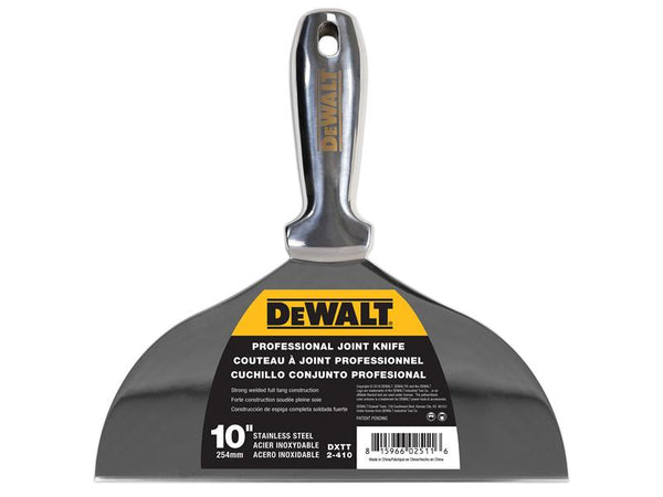 DEWALT Drywall Stainless Steel Jointing/Filling Knife 250mm (10in) – – Now available at MTN Shop UK.