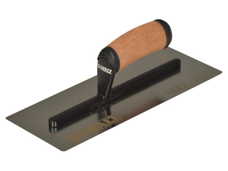DEWALT Drywall 0.5mm FLEX Stainless Steel Flat Trowel, Leather Handle 12in – – Now available at MTN Shop UK. - imagen 2