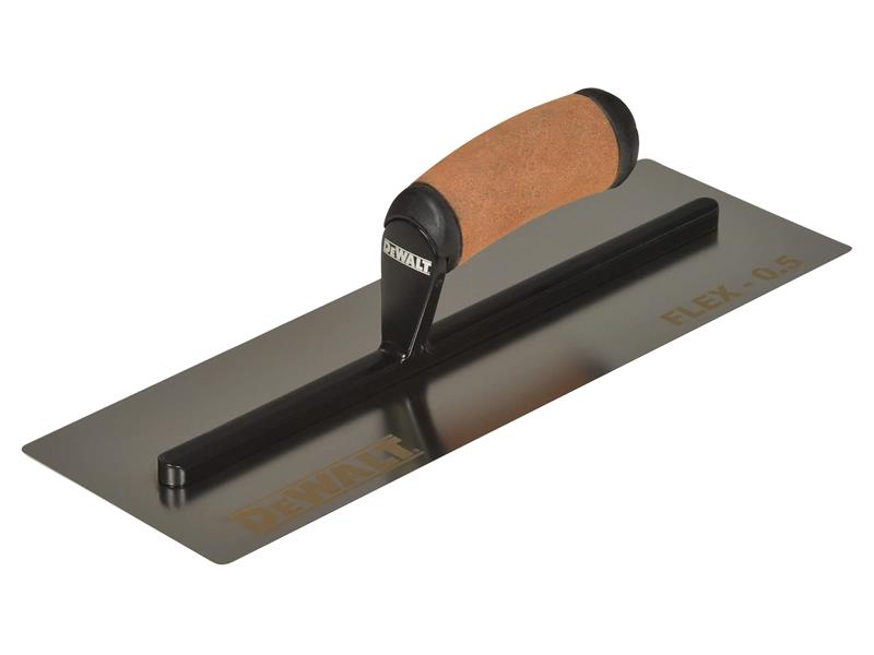 DEWALT Drywall 0.5mm FLEX Stainless Steel Flat Trowel, Leather Handle 14in – – Now available at MTN Shop UK. - imagen 2
