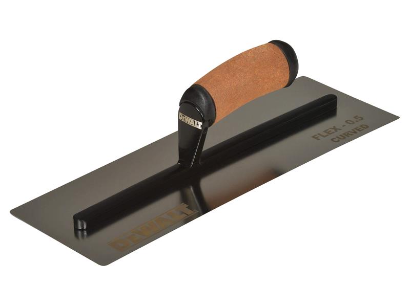 DEWALT Drywall 0.5mm FLEX Stainless Steel Curved Trowel, Leather Handle 14in – – Now available at MTN Shop UK. - imagen 2