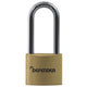 DEFENDER Brass Padlock Long Shackle 40mm
