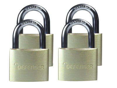 DEFENDER Aluminium Padlock Quad Pack 40mm – – Now available at MTN Shop UK.