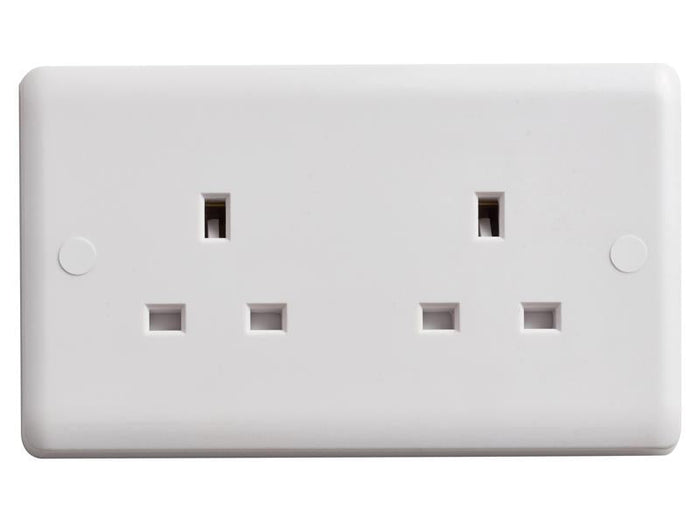 Deta Vimark  Unswitched Socket 2-Gang 13A