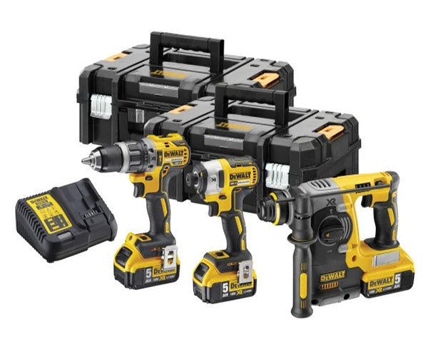 DeWalt DCK368P3T XR Brushless Kit 18V 3 x 18V 5.0Ah Li-ion