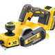 DeWalt DCP580P2 XR Brushless Planer 18V 2 x 5.0Ah Li-ion