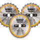DT1963 Construction Circular Saw Blade 3 Pack 250 x 30mm x 24T/48T