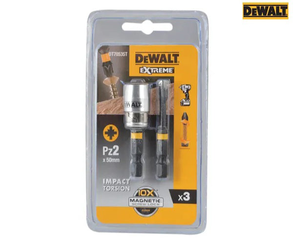 Impact Torsion Bits PZ2 x 50mm (x2) and Magnetic Screwlock Sleeve - imagen 2