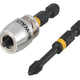 Impact Torsion Bits PZ2 x 50mm (x2) and Magnetic Screwlock Sleeve