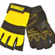 DeWalt Fingerless Synthetic Padded Leather Palm Gloves - Large