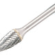Dormer Solid Carbide Bright Rotary Burr Pointed Tree 12.7 x 6mm