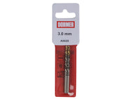 Dormer A002 HSS-TiN Coated Jobber Drills (2) 3.0mm OL:61mm WL:33mm – – Now available at MTN Shop UK.