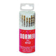 Dormer A094 No.419 HSS TiN Coated Drill Set of 19 1.00mm-10.00mm x 0.5mm