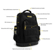 Dirty Rigger Technicians Backpack – The Dirty Rigger Gear Bag has 12 liters of space for tools, tablets, and more. This padded tool bag with shoulder strap is ideal for riggers, construction use, and more. – Now available at MTN Shop UK. - imagen 2