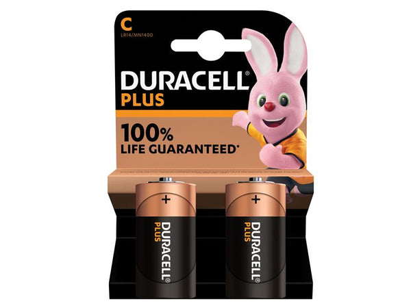 Duracell C Cell Plus Power +100% Batteries (Pack 2) – – Now available at MTN Shop UK.