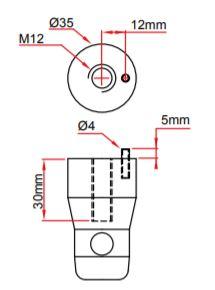 Doughty Half Connector w/ Roll Pin - MTN Shop EU - imagen 2