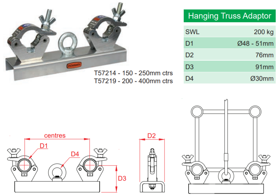 Doughty Hanging Truss Adaptors Spec - imagen 2
