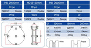Doughty Heavy Duty Double Sheave Pulley - imagen 2