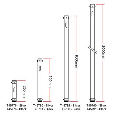 Doughty Modular Drop Arm Extension(0.25m/0.5m/1m/2m Length) offered by MTN Shop EU