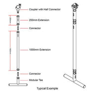 How to use Doughty Modular Drop Arm Extension(0.25m/0.5m/1m/2m Length)? - imagen 3
