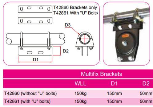 Doughty Multifix Brackets (With/without U bolt) is offered by MTN Shop EU - imagen 3