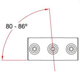 Key Clamp: Doughty Angled Two Socket Cross. Supplied by MTN Shop EU - imagen 2