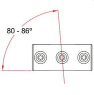Key Clamp: Doughty Angled Two Socket Cross. Supplied by MTN Shop EU - imagen 2